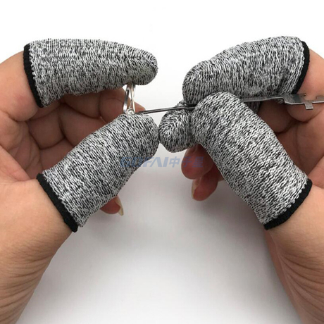 Precio competitivo Nivel 5 Anti-corte HPPE Finger Cots Mangas de dedo resistentes a cortes Punta de dedo