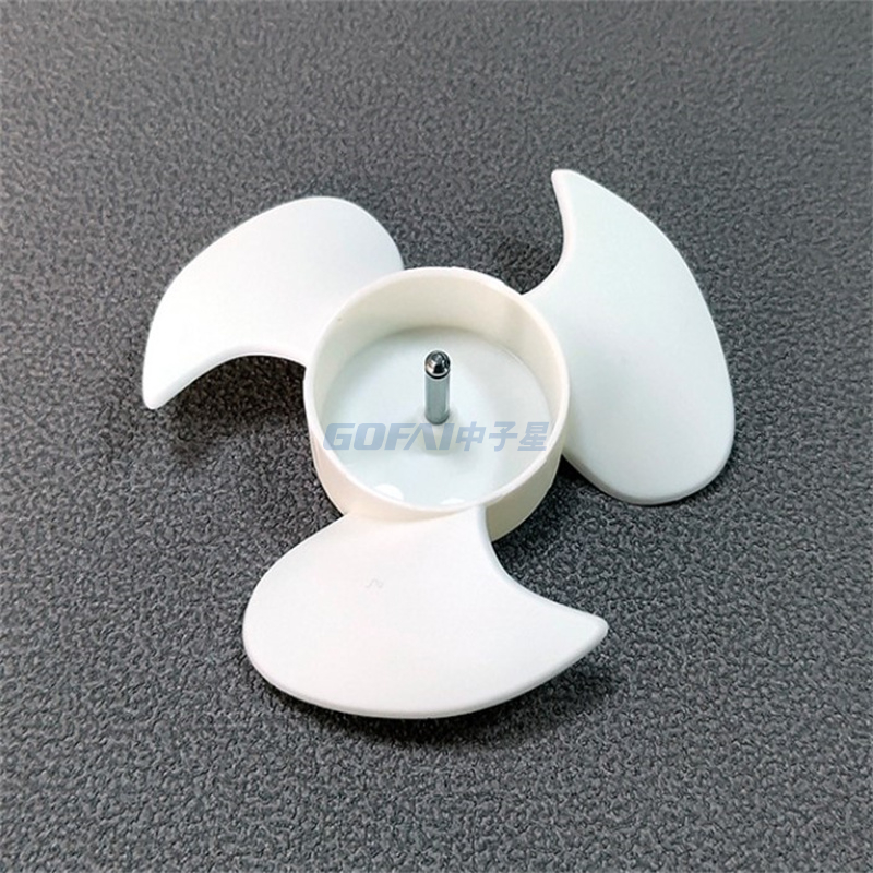 Modelo OEM Modelo Ventilador para el ventilador para uso del ventilador (12 '', 16 '') 3 cuchillas de plástico blanco transparente color transparente