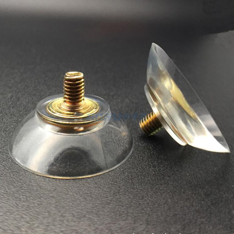 Ventosa de metal con ventosa y ventosas de vacío para vidrio Ventosa de goma resistente al vacío personalizada con tornillo