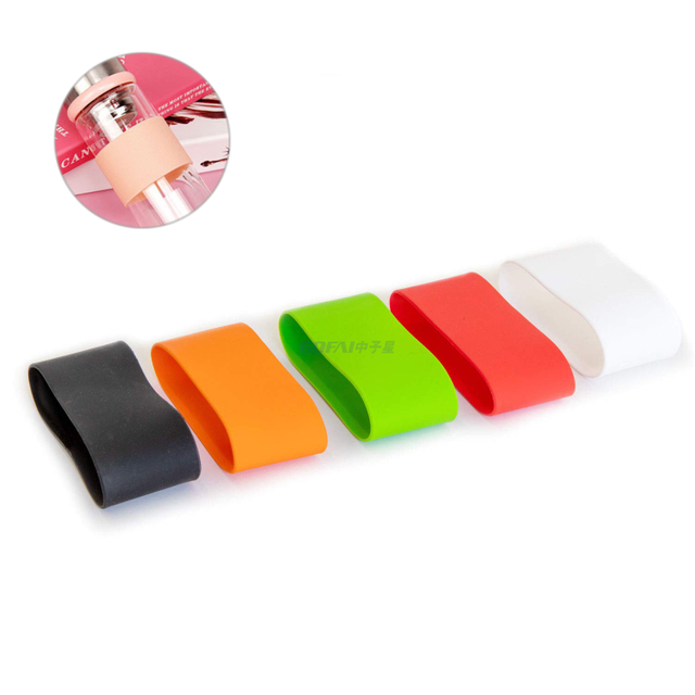 Manga protectora colorida de la banda de goma de silicona ancha personalizada